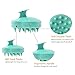 Nearbyme Hair Scalp Massager, Hair Shampoo Brush with Soft Silicone Brush (Green)