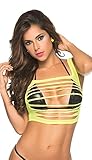 Espiral Women's Sensual Slashed Mesh Top