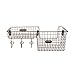 Spectrum Diversified Vintage Entryway Station, Coat Hanger, Storage Basket, Wall Mount Bronze
