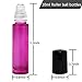 Roller Bottles - 10ml Premium Quality Glass Refillable Essential Oil Roller on Bottles with Lid Opener Pry Tool, Set of 6 for Aromatherapy, Essential Oils and Lip Balms By JamHooDirect