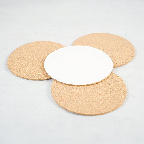 Cork Circles with SelfAdhesive Backing 31/2" x 1/16" Pack of 50