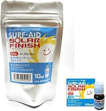 Amazon Surf Aid サーフエイド サーフボード 修理 リペア Solar Finish 刷毛付きソーラーレジン Surf Aid ワックス メンテナンス用品