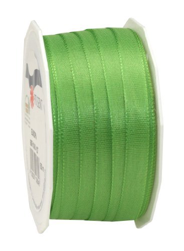 C.E.Pattberg Ribbon Europa Basic Tafetta 3/8 inch - 55 Yard, Lime Green