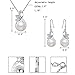 EleQueen 925 Sterling Silver CZ Cream Freshwater Cultured Pearl Leaf Bridal Necklace Hook Earrings Set Clear for Women, Valentine's Day/Mother's Day/Christmas Jewelry Gift