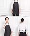 GNYO 6 PCS Waterproof Aprons for Women Men Black Kitchen Apron with 2 Pockets Bib Aprons Bulk for Cooking BBQ Baking Crafting Restaurant