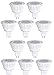 10 Pack Bioluz LED MR16 LED Bulb 50W Halogen Replacement Dimmable 7w 3000K 12v AC/DC UL Listed primary