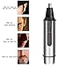Nose Ear Hair Eyebrow Trimmer for Man - Denkonni 4 in 1 Aluminium Alloy Rechargeable Nose Ear Hair Trimmer with Base,Water Resistant Facial Hair Trimmer