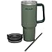 Stanley Adventure Reusable Vacuum Quencher Tumbler with Straw, Leak Proof Lid, Insulated Cup, Maintains Heat for 5.5 Hours, Cold for 9 Hours, and Ice for 40 Hours - 40oz