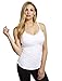 Jessica Simpson Clip Down Shelf Bra Nursing Cami White