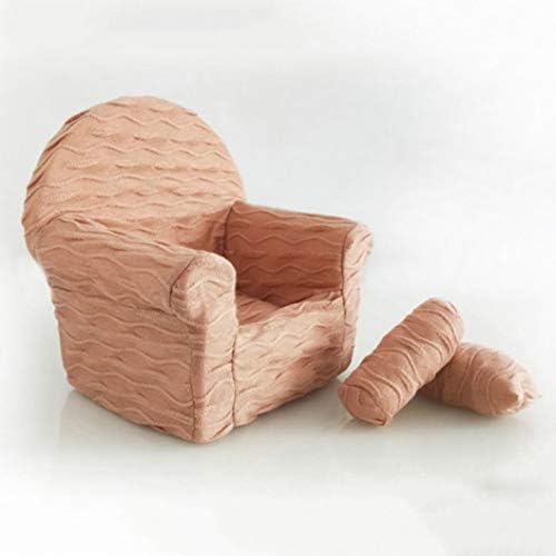 Huixing Unique Baby Photography Props Sofa Intant Posing Mini Sofa Chair Photo Studio Props with 2 Pillows(None PK)