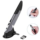 DohonesBest Wireless Optical Pen Mouse Mobile Handwriting Mice 2.4GHz with USB Receiver for Web Scrolling PC Computer Laptop Notebook MacBook (Grey)