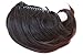 CAISHA Bun Hairpiece Ponytail With Butterfly Clip Hair Bun Bridal Hairstyle Hepburn Bun Scrunchie Straight Dark Brown Mix H414
