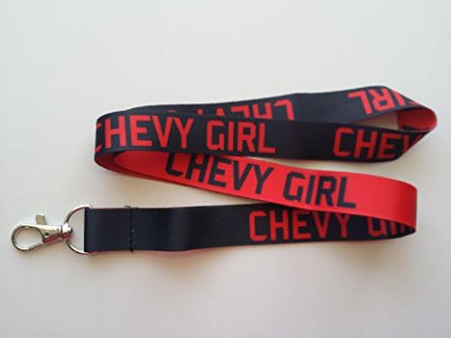 Chevy Girl Reversible Lanyard/keychain Red/black with clip for keys or id badges. Great for car keys, house keys and id badges. A must have for every Chevy Girl