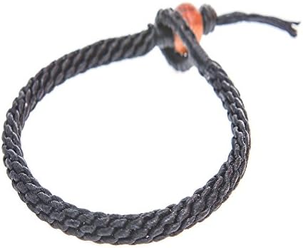 18 Fashion Handmade Bracelet Black color - Wax String