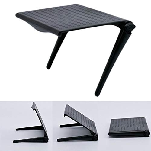 Computer Monitor Riser Desktop Stand ABS TV Rack Display Shelf Storage Desk Hot Selling By Ugood (Black)