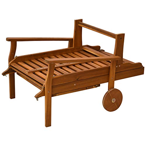 Outsunny Reclining Relaxing Chaise Lounge Chair with 4Level Adjustable