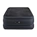 Intex Dura-Beam Series Raised Downy Airbed with Fiber-Tech Construction and Built-in Pump, Queen, Bed Height 22