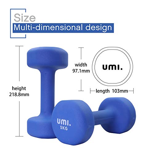 UMI. by Amazon Neoprene Dumbbell Weights Home Gym Fitness Dumbbell