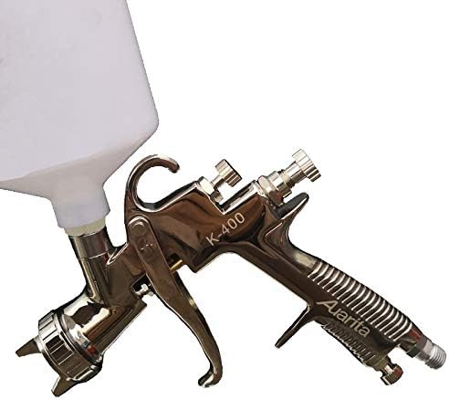 Auarita K400 Professional Spray Gun 1.4mm Gravity Feed Air Paint Spray Gun Set with 600cc Cup for Painting Cars