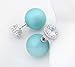 Vintage Green Pearl Earring AAA Zirconic Stud Earrings