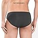 DAVID ARCHY Men's 4 Pack Micro Modal Underwear Low Rise Bikinis (M, Dark Gray)
