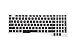 Ultra Thin Keyboard Cover for ASUS TUF FX505 FX505GT FX505DT FX705 FX705DY, ROG Strix GL503 GL504 GL703 GL704 GL704GM GL704GV GL704GW Gaming Laptop - Black