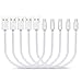 VOKOO Short Micro USB Cable [5 Pack 8 inches], Short Nylon Braided High Speed USB to Micro USB Charging Cables Compatible with Android Device - Silver