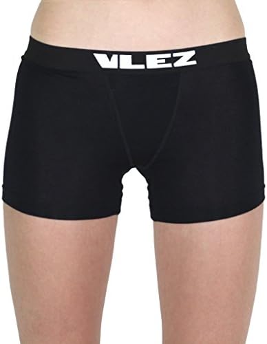 Vlez Soft Touch Baller, Women Boxer Brief (XL, Black)