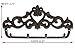 Comfify Decorative Cast Iron Wall Hook Rack - Vintage Design Hanger with 4 Hooks - for Coats, Hats, Keys, Towels, Clothes, Aprons etc | Wall Mounted - 12.25 x 5.75 - with Screws and Anchors