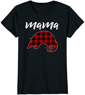 Womens Mama Armadillo T-shirt, Mama Armadillo Plaid Shirt