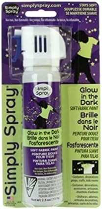 SIMPLE SPRAY Glow in the Dark Soft Fabric Paint 2.5oz
