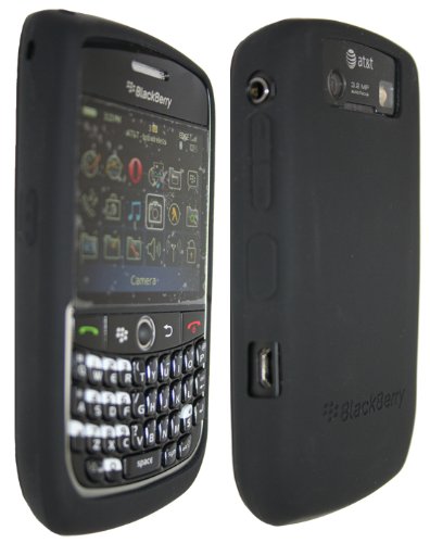 RIM BlackBerry 8900 Curve Smartphone Protective Rubberized Skin Case - Black
