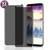 2Pack Samsung Galaxy S8 Plus Privacy Screen Protector,Case Friendly,3D Curved Edge, Anti-Spy,Bubble-Free,Easy install , Tempered Glass Screen Protector for Sumsung Galaxy S8 Plus/S8+