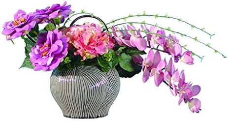 庭の装飾人工フロリダ リビングルームオフィス表示シミュレーション胡蝶蘭パープル盆栽用の