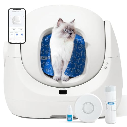 Catlink Baymax Katzenklo Selbstreinigend, 70L Xxl-Volumen, Verbessertem Schutz Gegen Seitliches Auslaufen, 7-Facher Schutz, App-Steuerung Und Mehrkatzenerkennung – Geeignet Für Mit Mehreren Katzen