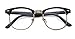 Outray Vintage Retro Classic Half Frame Horn Rimmed Clear Lens Glasses