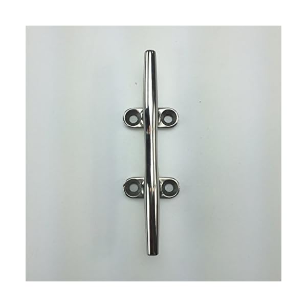 2-BRAND-NEW-316-STAINLESS-STEEL-4-HOLE-HERRESHOFF-6-MARINE-BOAT-DOCK-DECK-LINE-CLEATCLEATS