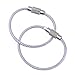 eBoot Wire Keychain Cable Key Ring Stainless Steel 2 mm, 4 Inch, 15 Pack