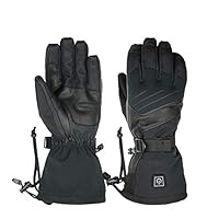 HANXIAODONG Electric Heated Gloves for Men and Women Black Electric Rechargeable Heated Gloves Touchscreen Gloves for Women and Men for Motorcycle,Ski,Hunting,Outdoor (Color : Black, Size : L)