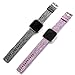 Welltin 2 Pack Bands Compatible with Fitbit Versa/Fitbit Versa 2 / Fitbit Versa Lite for Women Men, Breathable Woven Fabric Strap, Adjustable Replacement Wristband for Fitbit Versa Smart Watch