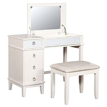Amazon Com Riverbay Furniture Eva 2 Piece Bedroom Vanity