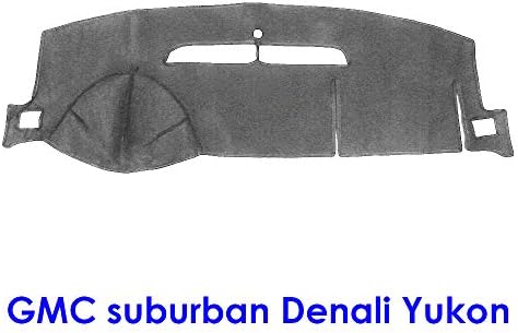 Anti-Slip Dashboard Covers Custom, Dashmat Sun Dash Cover Pad, Fits GMC Suburban Denali Yukon 2007-2013, MR056 (Gray)