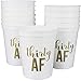 Thirty AF 30th Birthday Party Cups, Set of 12-16oz Stadium Cups with 