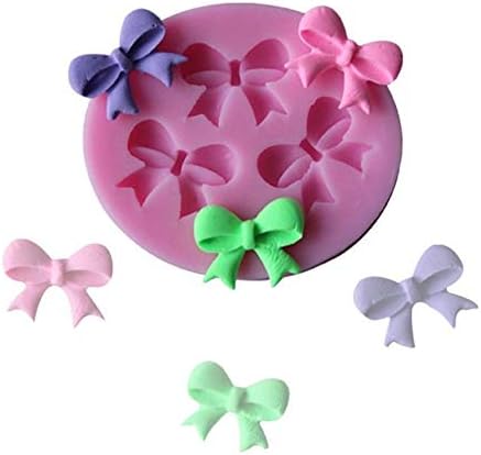 WEIC Butterfly Bow Tie Silicone Polymer Resin Clay Gum Paste Fondant Candy Mold Mould