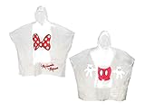 Disney Adult Mickey and Minnie Mouse Poncho Set (Pack of 2), One Size, Clear