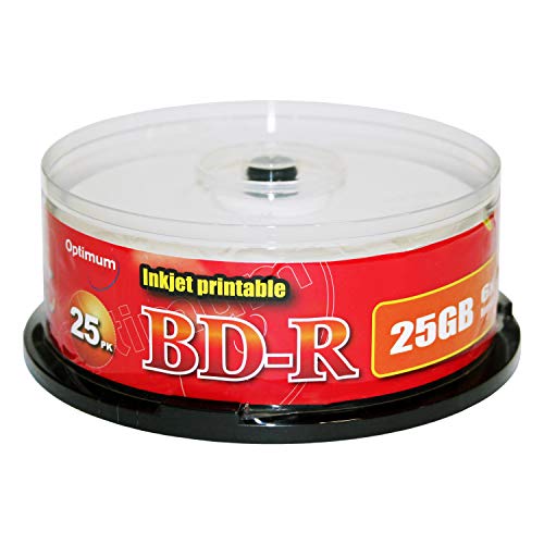 Optimum BD-R 6X 25GB White Inkjet Printable 25pk Cake Box - Thumbnail 2