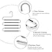 Myfolrena Hangers for Pants Clothes Hanger Non Slip Updated S-Shaped 5 Layers Hangers Closet Space Saver for Jeans Scarf Tie(6-Pack)