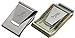 S-shine Slim Double Sided Money Clip Stainless Steel Money Wallet Clips Money Folder Wallet Coin Holder Credit Card Holder (Stainless Silver)