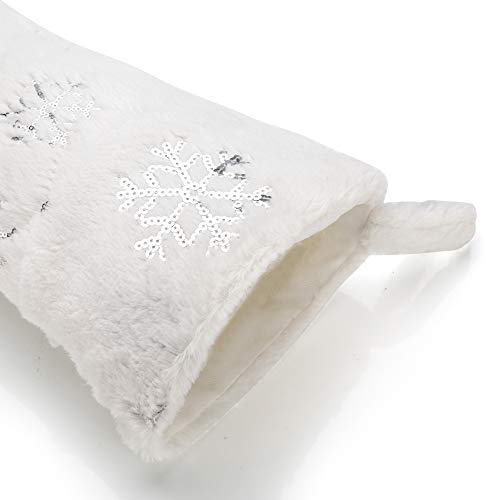 1 iPEGTOP+Christmas+Stockings+Snowflakes+Decorations