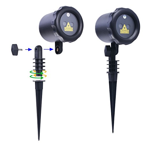 Poeland Garden Lights Outdoor Star Projector Static Firefly with Led